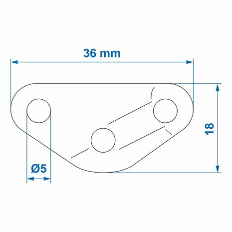 Triangle guy line tensioner