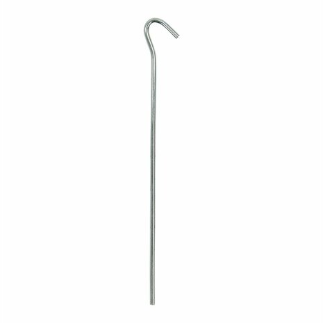 Tent peg 22cm metal with open eye