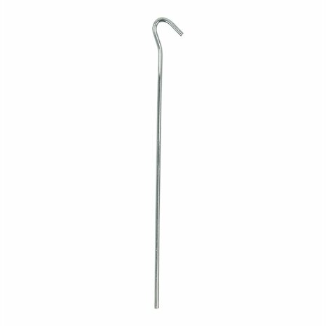 Tent peg 25cm metal with open eye