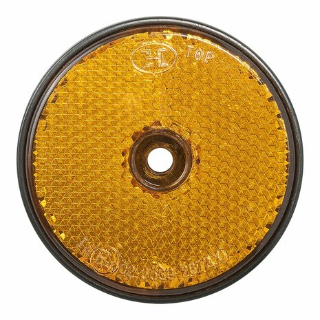 Reflector orange 60mm screw mounting