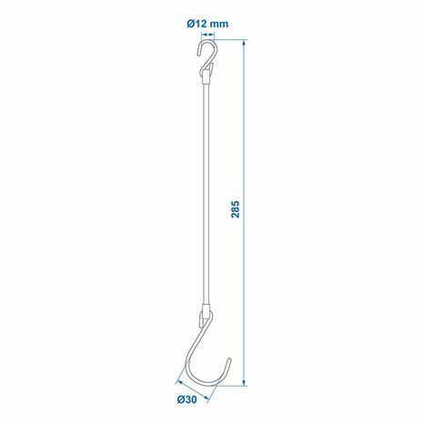Securing chain PVC