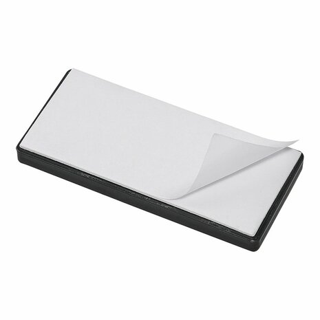 Orange reflector 85x39mm self-adhesive with base plate