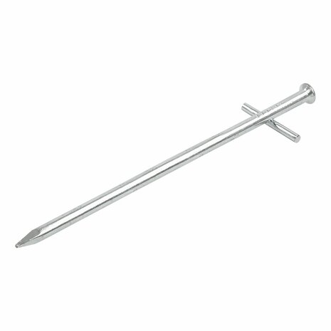 Rock pin 17cm metal with welded-on cross pin