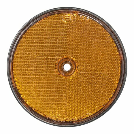 Reflector orange 80mm screw mounting