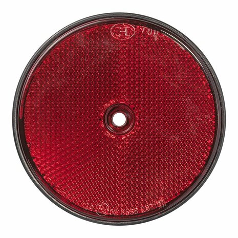 Reflector red 80mm screw attachment