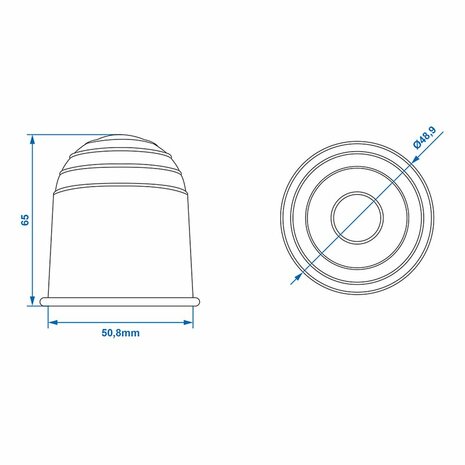 Tow bar cap black