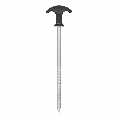 Tent peg 20.5 cm galvanised steel screw-on