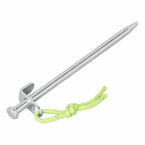 Rock peg 20 cm galvanized steel with L-hook Heavy Duty
