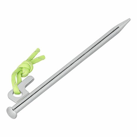 Rock peg 20 cm galvanized steel with P-hook Heavy Duty