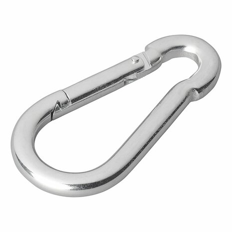Carabiner metal 8x80mm x10 pieces