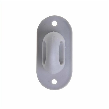 Plastic twist lock for oval eye