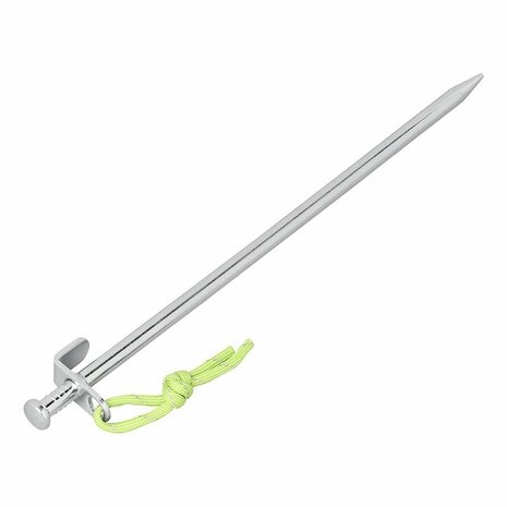 Rock pin 30 cm galvanized steel with L-hook Heavy Duty