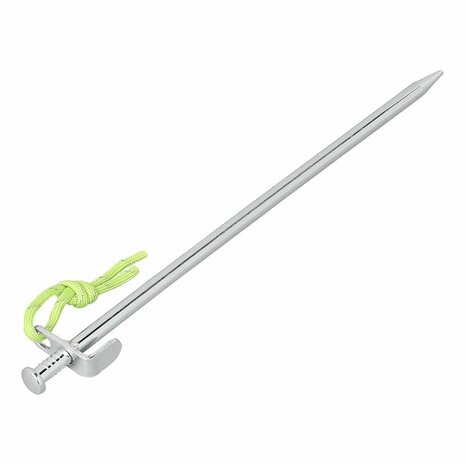 Rock pin 30 cm galvanized steel with L-hook Heavy Duty