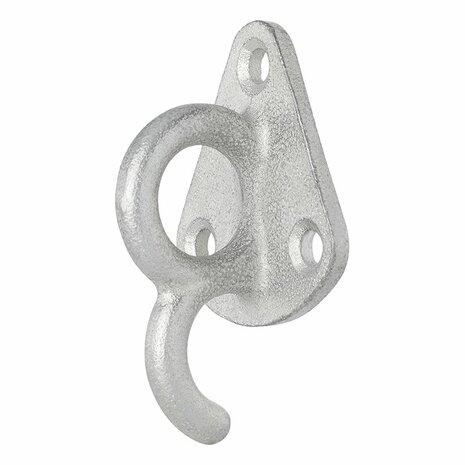 Rope hook metal with eye 70 x 45 mm