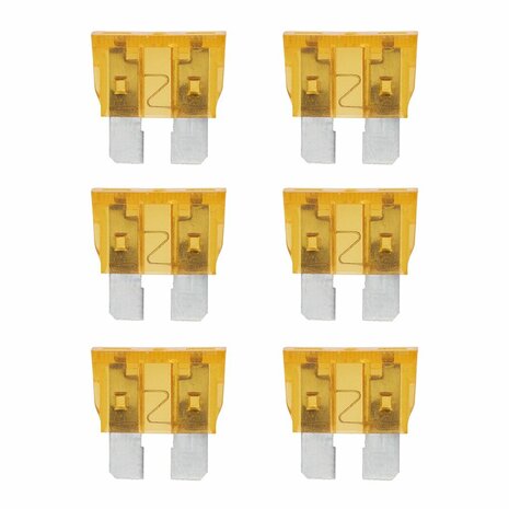 Standard plug-in fuses 5A light brown 6 pieces