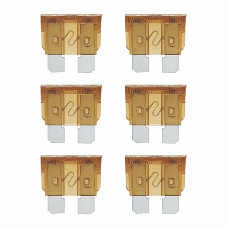 Standard plug-in fuses 7.5A brown 6 pieces