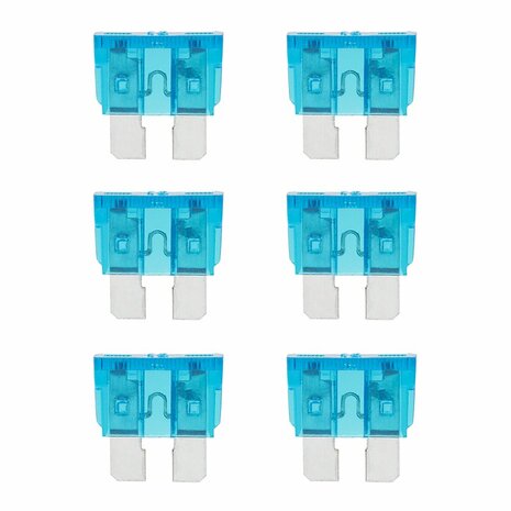 Blade fuses standard 15A blue 6 pieces