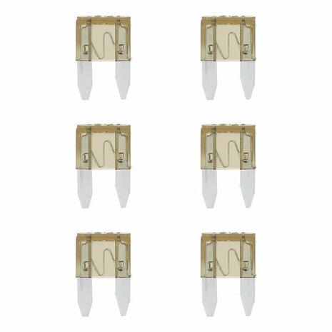 Mini fuses 7.5A brown 6 pieces