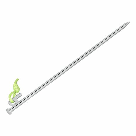 Rock pin 40 cm galvanized steel with P-hook Heavy Duty