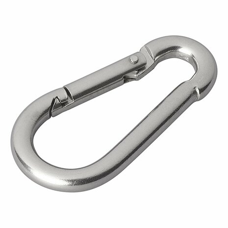Stainless steel snap hook 5x50mm x10 pieces