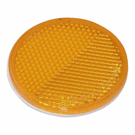 Reflector orange 60mm self-adhesive 2 pieces