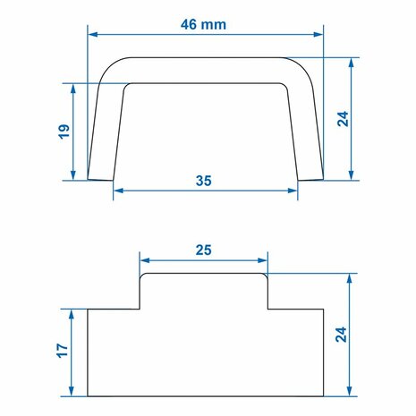 Counterpart for tension lock Tico