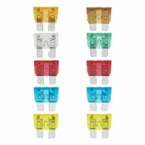 Standard plug-in fuses assorted 10 pieces