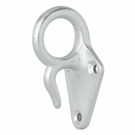 Rope hook metal with eye 70 x 40 mm