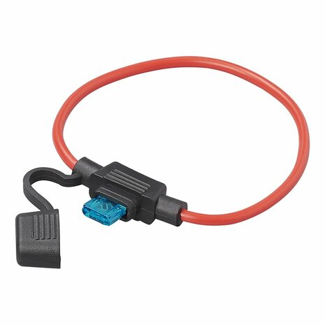 Inline fuse holder for mini plug-in fuse