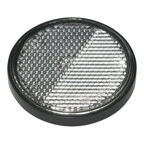 Reflector white 58mm self-adhesive with base plate 2 pieces