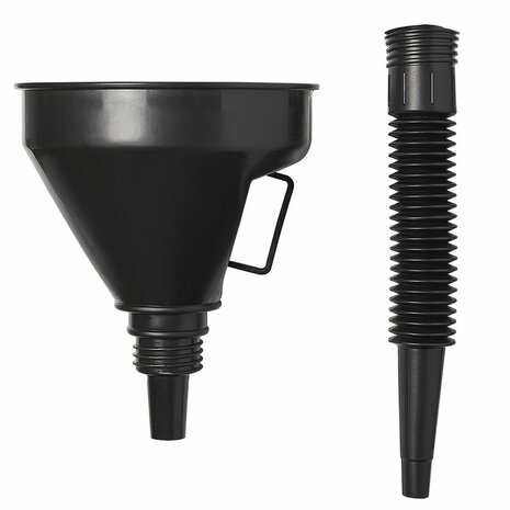 Funnel with flexible spout