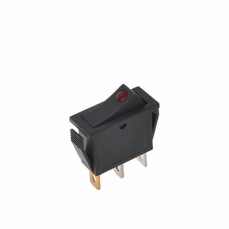 Rock switch LED red 12V 24V-max. 10A