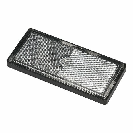 Reflector white 85x39mm self-adhesive with base plate 2 pcs.