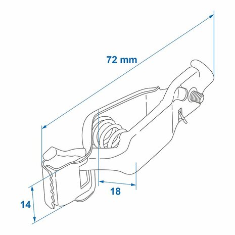 Battery terminal clamp 25A - set of 2 pieces