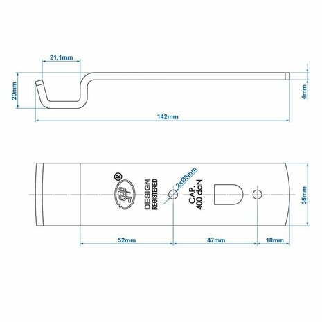 Counterpart for tension lock SPP Z-01A