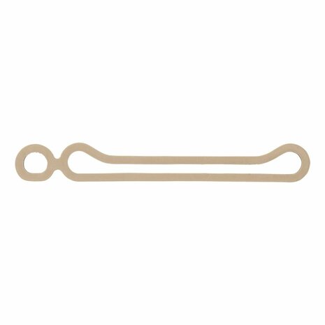 Folding trailer window elastic with double eye - set of 10