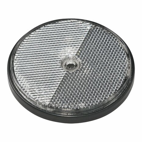 Reflector white 80mm screw mounting 2 pieces