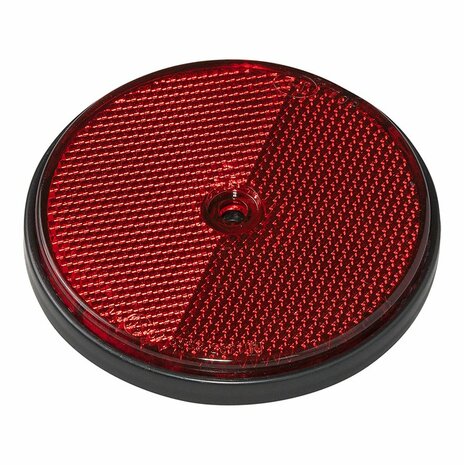 Reflector red 80mm screw mounting 2 pieces
