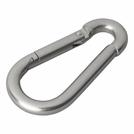 Stainless steel carabiner 8x80mm x10 pieces