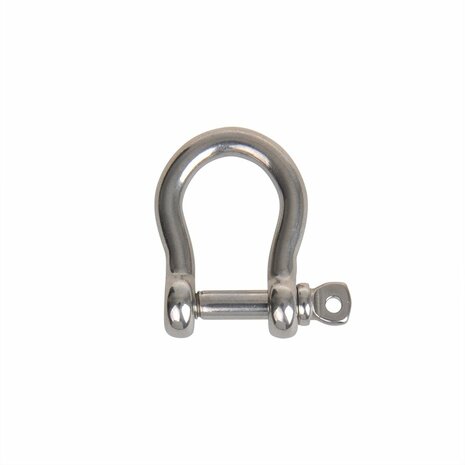 Harp lock short 6mm, A4 stainless steel AISI 316, 1,500 daN