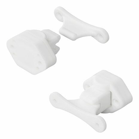 Door stop white hinged for caravan/camper