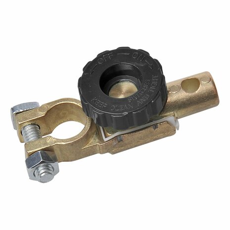 Battery terminal clamp (-) 17.5 mm with circuit breaker