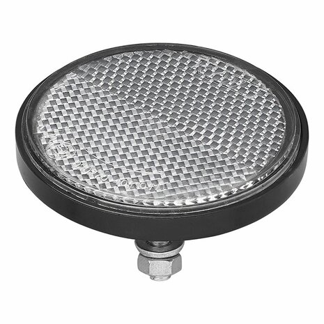 White reflector 60 mm with bolt 5 mm 2 pieces