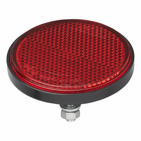 Red reflector 60 mm with bolt 5 mm 2 pieces