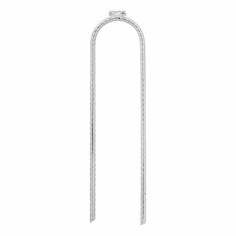Ground anchor 30 cm galvanized steel U-profile