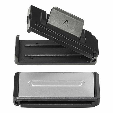 Seat belt adjuster - set of 2 silver-grey