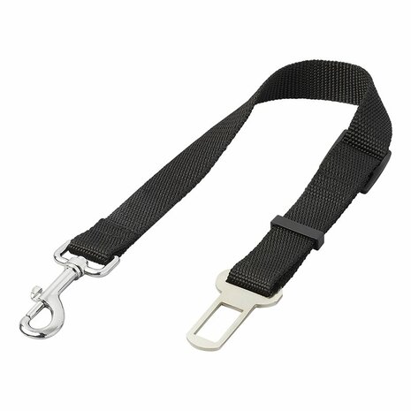 Dog leash for car seat belt