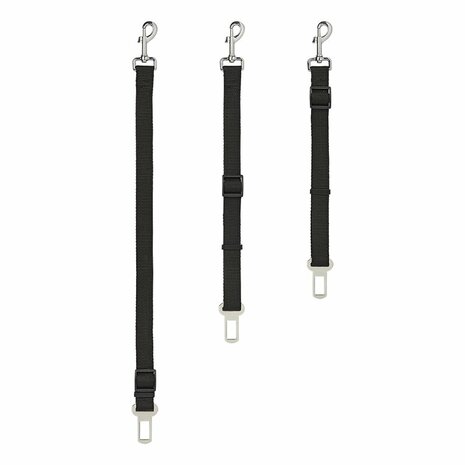 Dog leash for car seat belt