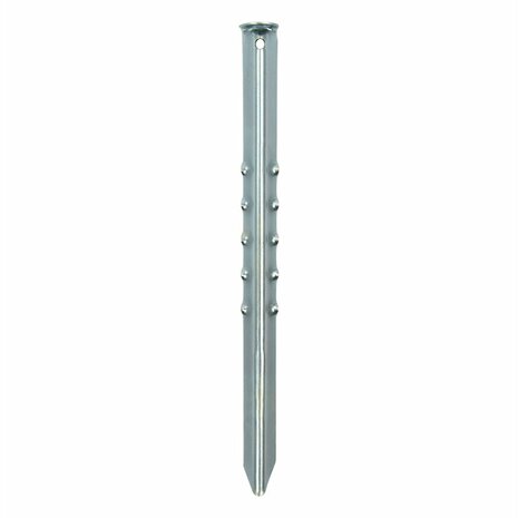 Tent peg 40cm ribbed metal