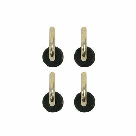 Tent cap 22mm with round hook 4 pieces